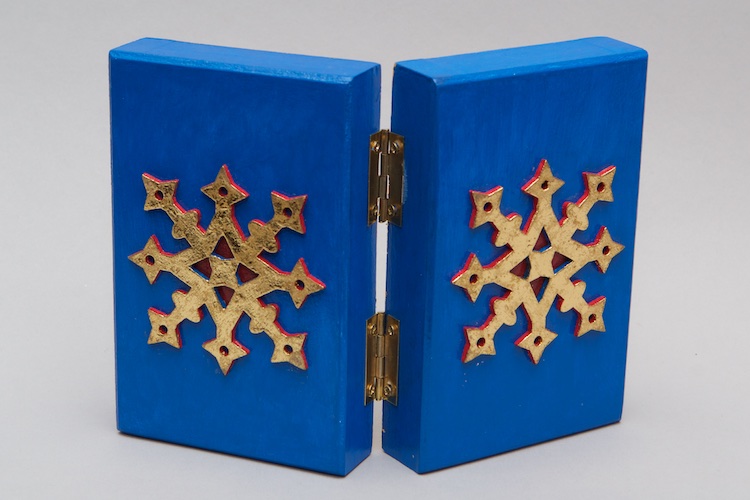 Artist's book by Dennis Dahill for New England Book Artists exhibition, Cape Bound at the Higgins Art Gallery.