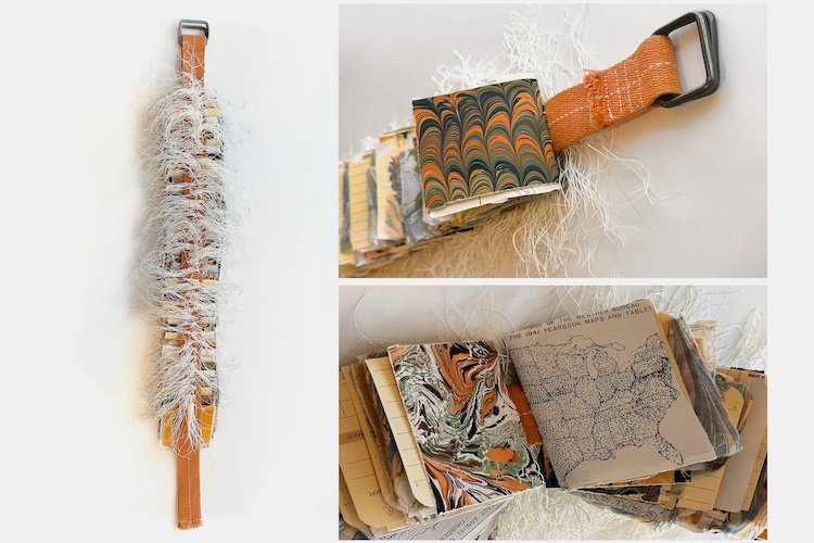 Artist's book by Cristina Hajosy for New England Book Artists exhibition, Cape Bound at the Higgins Art Gallery.