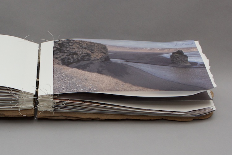 Artist's book by Anne McMillan for New England Book Artists exhibition, Cape Bound at the Higgins Art Gallery.