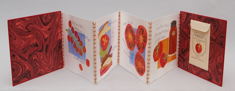 Artist's book by Marcia Vogler for New England Book Artists exhibition, Cape Bound at the Higgins Art Gallery.