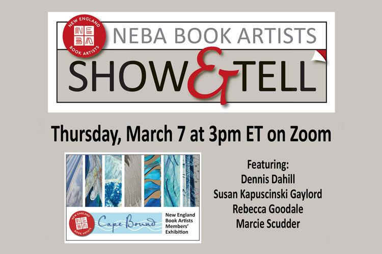 Promo image for NEBA's Show & Tell #31 Cape Bound Exhibition Artists' Talk