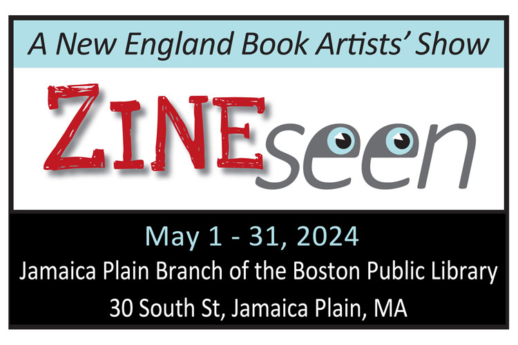 Zine Seen exhibition promo for JP Library May 2024